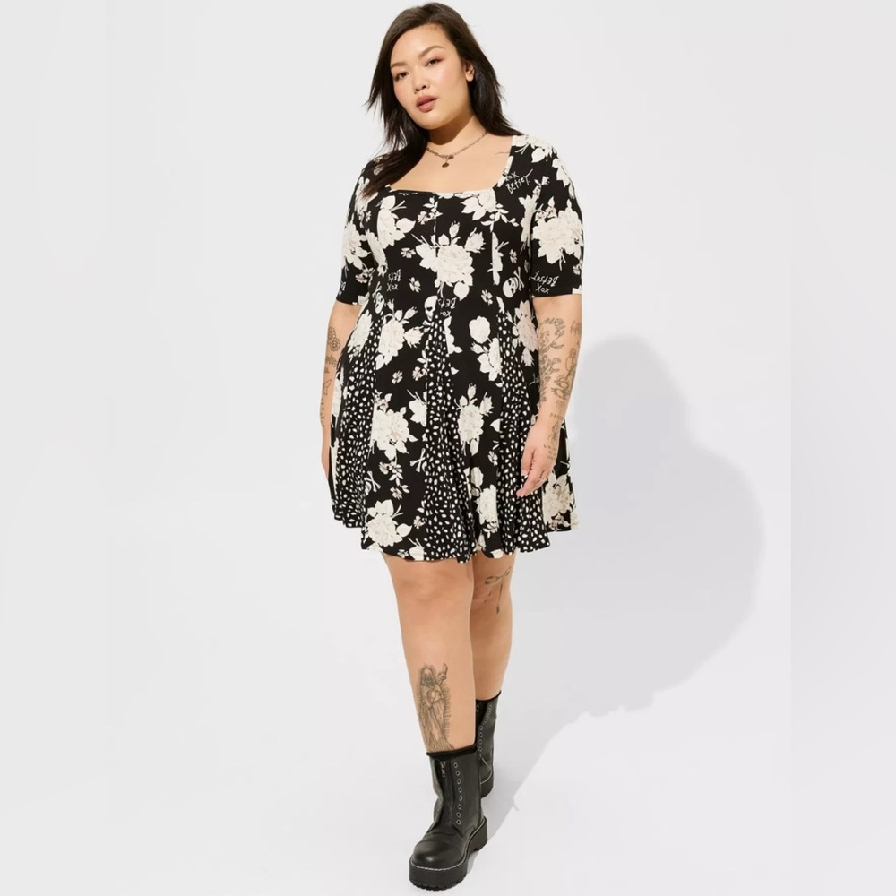 Torrid X Betsy Johnson babydoll dress